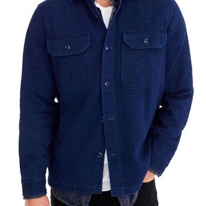 Wallace & Barnes Indigo Dobby Shirt Jacket